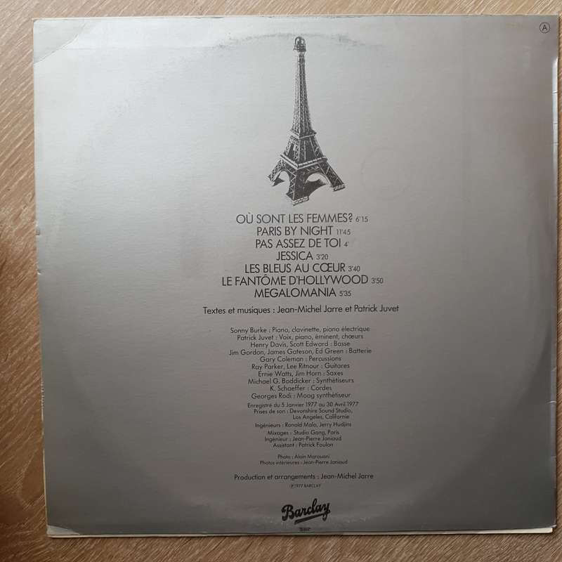 Patrick Juvet  Paris By Night -  Vinyl LP Record - Opened  - Very-Good+ Quality (VG+)
