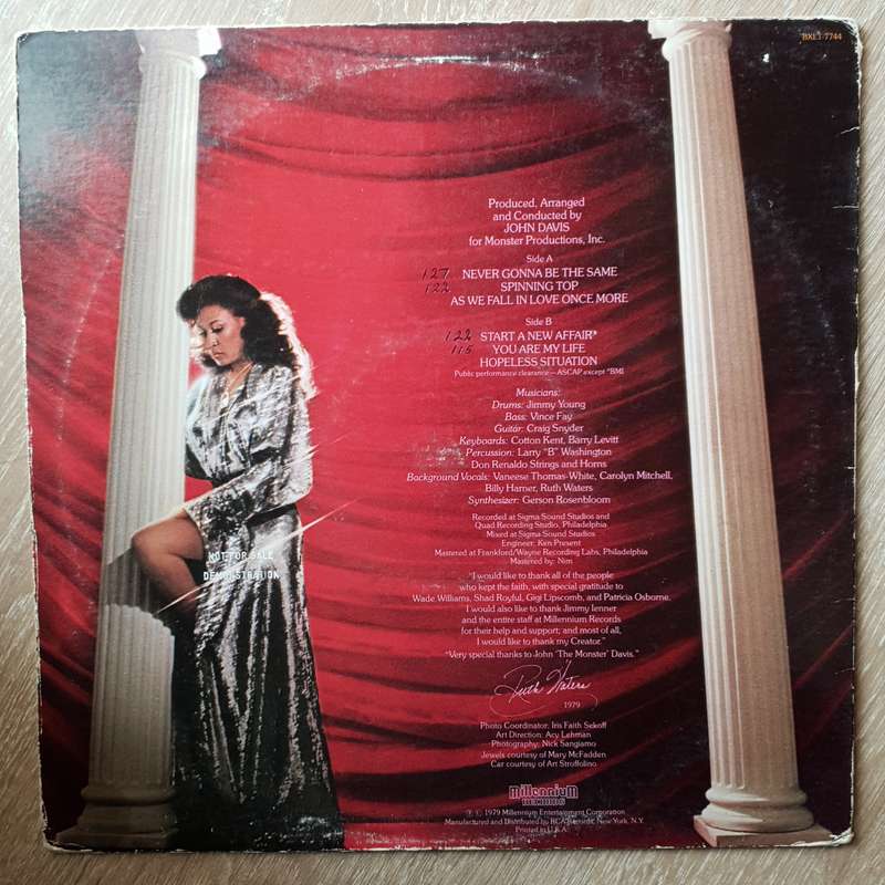 Ruth Waters  Never Gonna Be The Same -  Vinyl LP Record - Opened  - Very-Good+ Quality (VG+)