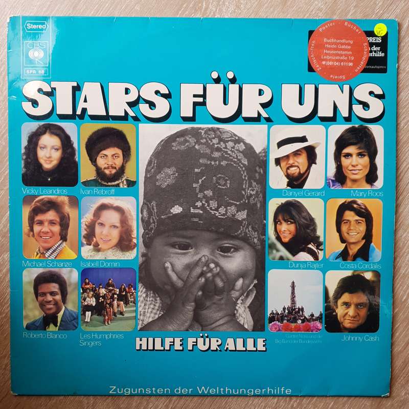 Stars Fur Uns - Hilfe Fur Alle - Vinyl LP Record - Opened  - Very-Good- Quality (VG-)