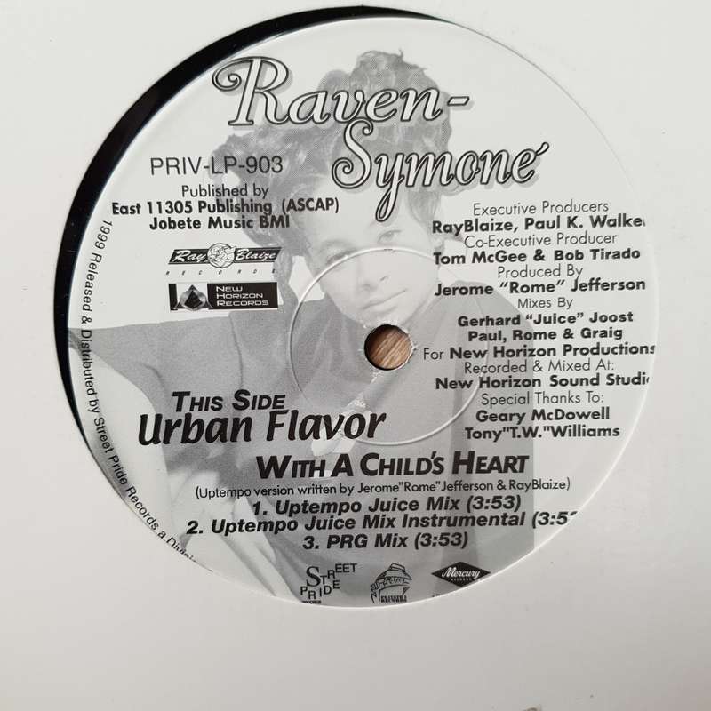 Raven Symone  With A Child's Heart-  Vinyl Record - Opened  - Very-Good+ Quality (VG+)