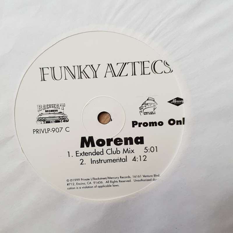 Funky Aztecs  No Evil / Morena -   Vinyl Record - Opened  - Very-Good+ Quality (VG+)