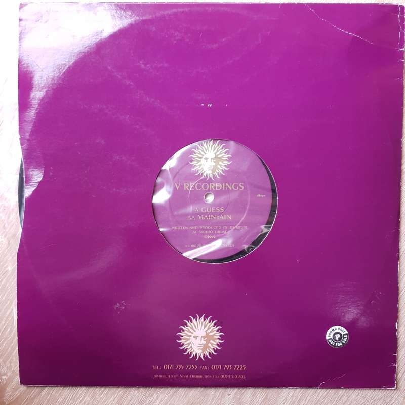 DJ Krust  Guess / Maintain -   Vinyl Record - Opened  - Very-Good+ Quality (VG+)