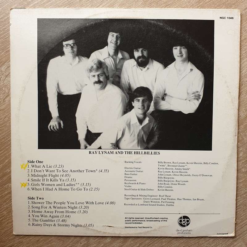 Ray Lynam & The Hillbillies  Shades Of Ray Lynam - Vinyl LP Record - Opened  - Very-Good- Q...