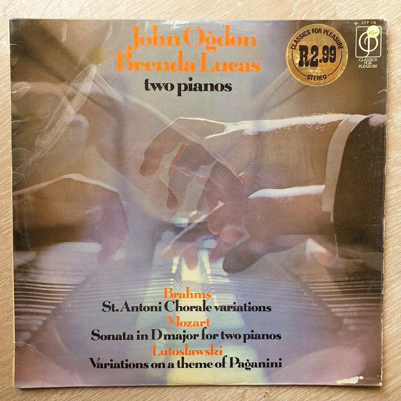 John Ogdon / Brenda Lucas  Two Pianos - Vinyl LP Record - Very-Good+ Quality (VG+)