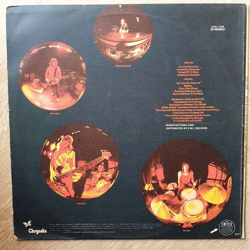Ten Years After  Rock & Roll Music To The World -  Vinyl LP Record - Very-Good+ Quality (VG+)