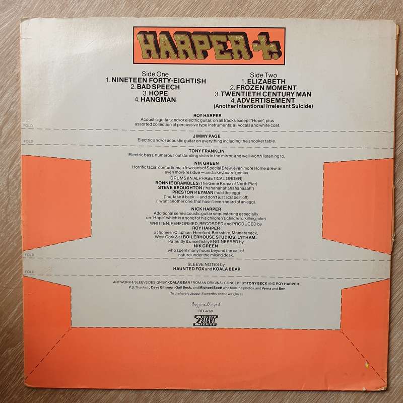 Roy Harper & Jimmy Page  Whatever Happened To Jugula?-  Vinyl LP Record - Very-Good+ Qualit...