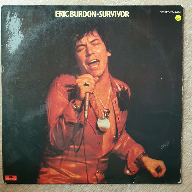 Eric Burdon  Survivor - Vinyl LP Record - Opened  - Very-Good+ Quality (VG+)