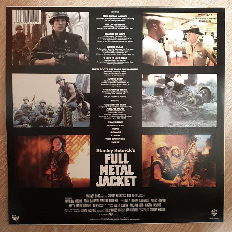 Stanley Kubrick's Full Metal Jacket - Original Motion Picture Soundtrack - Various Artists - Viny...