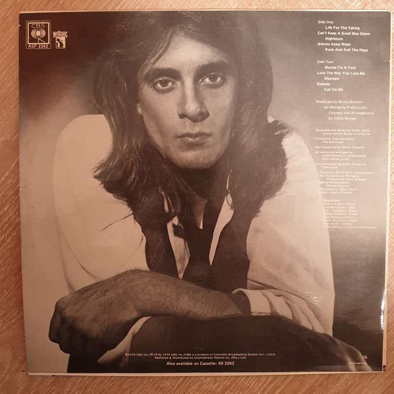 Eddie Money  Life For The Taking - Vinyl Record - Opened  - Very-Good+ Quality (VG+)
