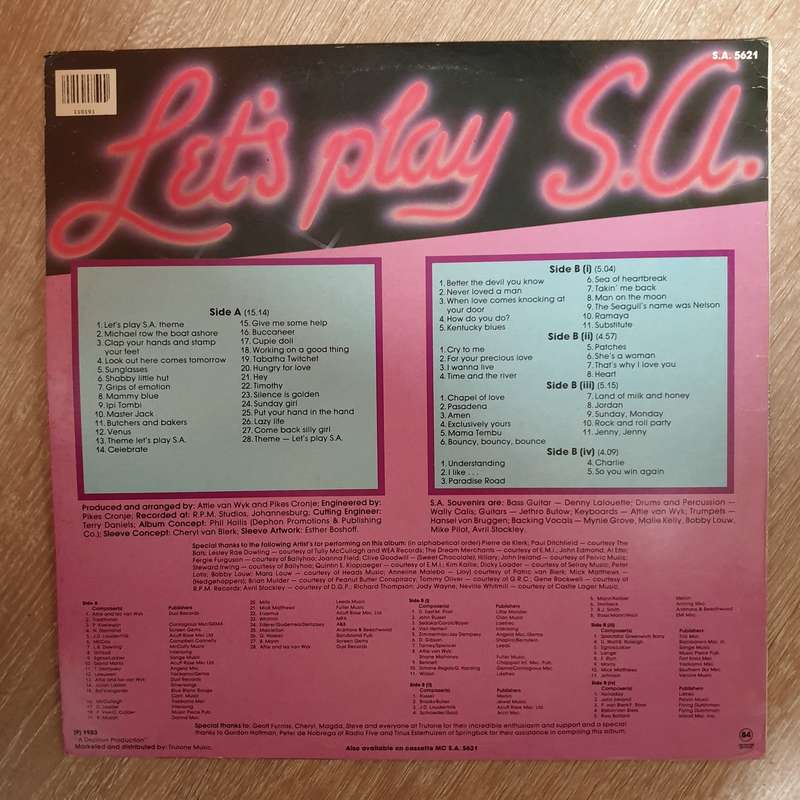 Let's Play SA  (Orange Colour) -  Vinyl LP Record - Very-Good+ Quality (VG+)