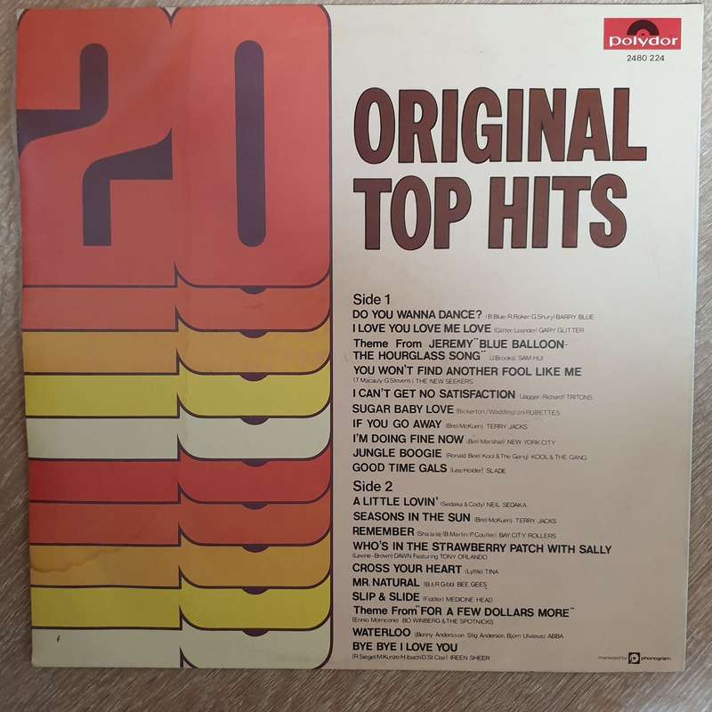 20 Original Top Hits Vol 2 -  Vinyl LP Record - Very-Good+ Quality (VG+)