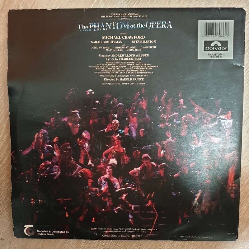 The Phantom Of The Opera -  Vinyl LP Record - Opened  - Very-Good Quality (VG)