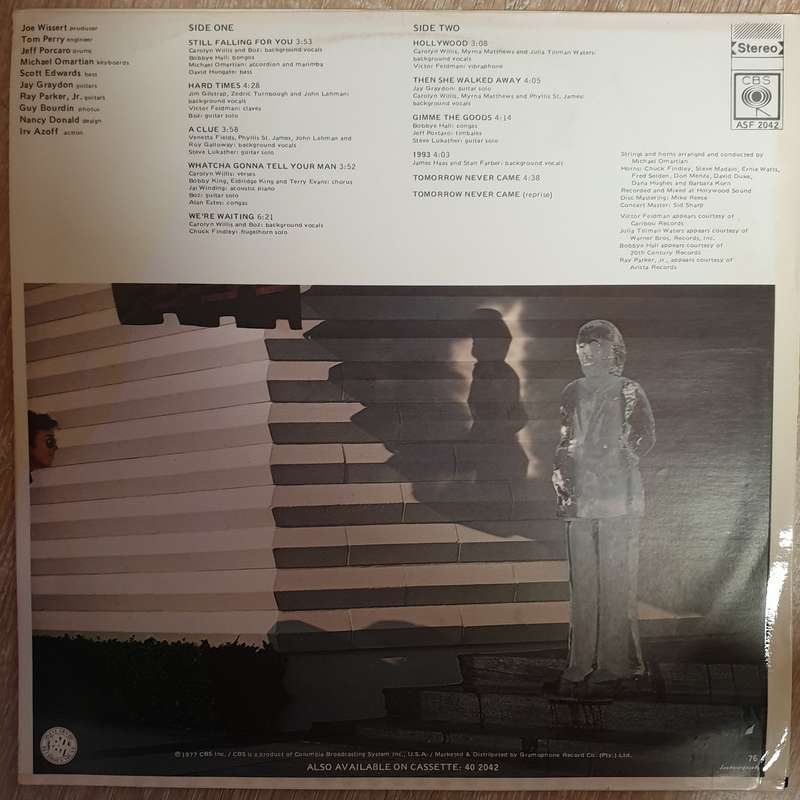 Boz Scaggs - Down Two Then Left -  Vinyl LP Record - Very-Good+ Quality (VG+)