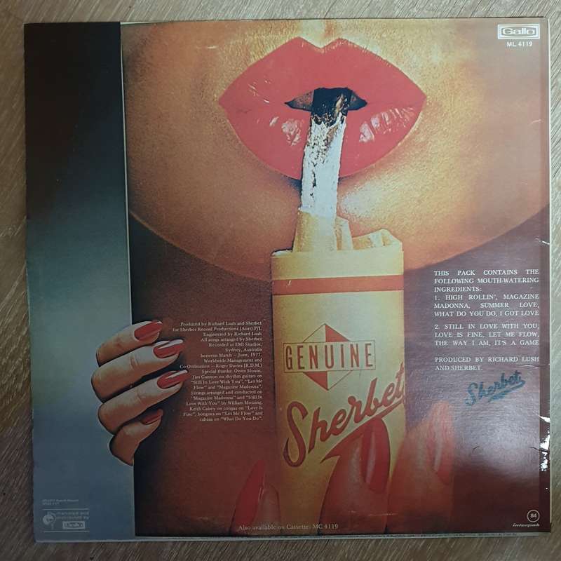 Sherbet - Photoplay  - Vinyl LP Record - Opened  - Very-Good- Quality (VG-)
