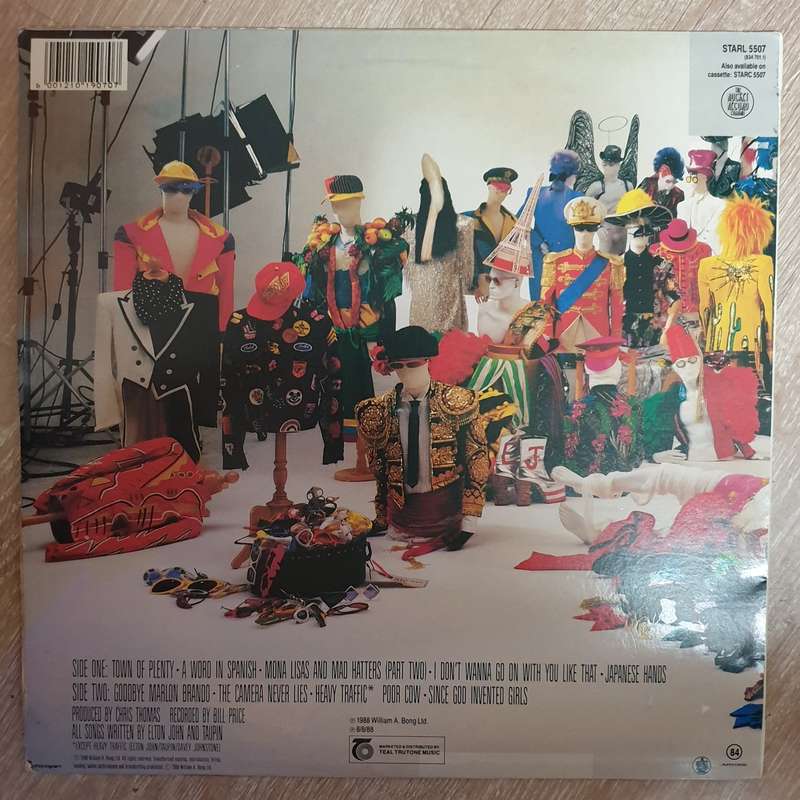Elton John - Reg Strikes Back - Vinyl LP Record - Very-Good+ Quality (VG+)