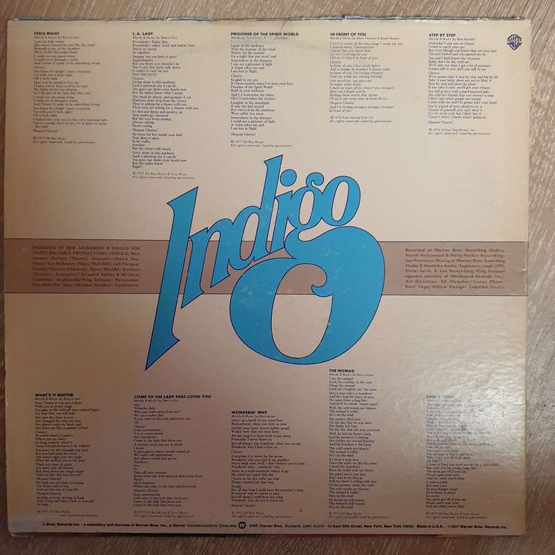 Indigo  Indigo -  Vinyl LP Record - Very-Good+ Quality (VG+)