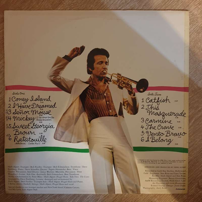 Herb Alpert & The Tijuana Brass  Coney Island -  Vinyl LP Record - Very-Good+ Quality (VG+)