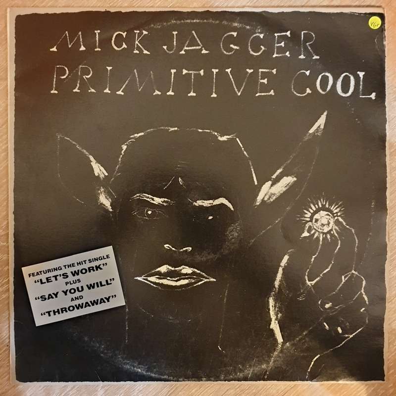 Mick Jagger  Primitive Cool -  Vinyl LP Record - Very-Good+ Quality (VG+)