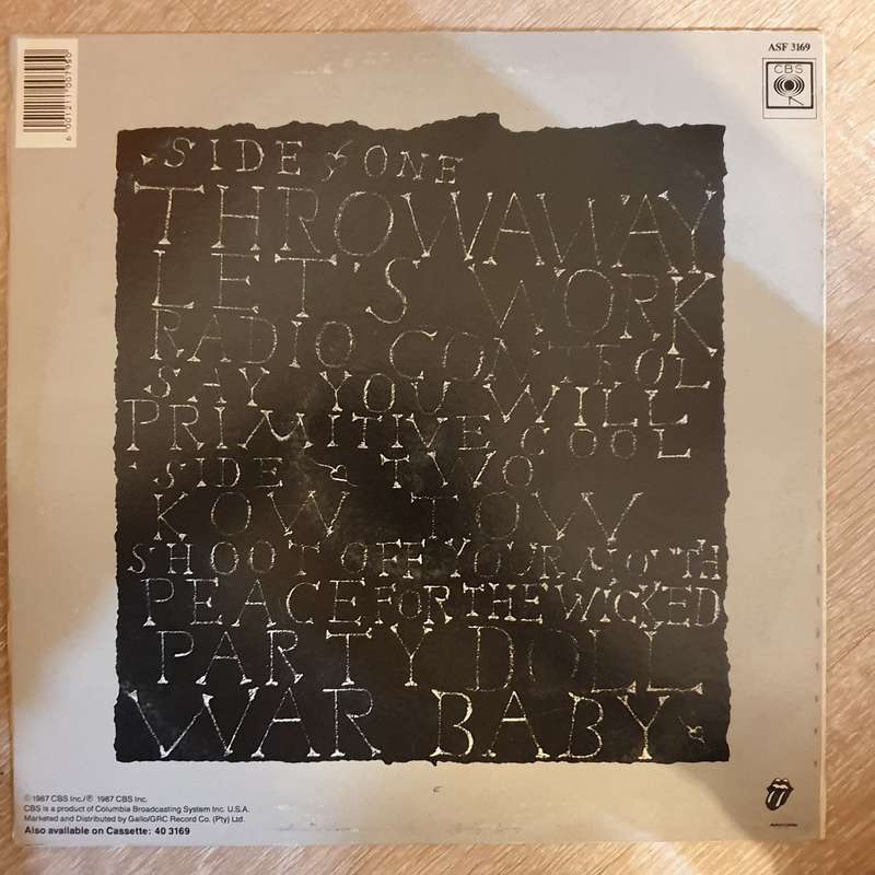 Mick Jagger  Primitive Cool -  Vinyl LP Record - Very-Good+ Quality (VG+)