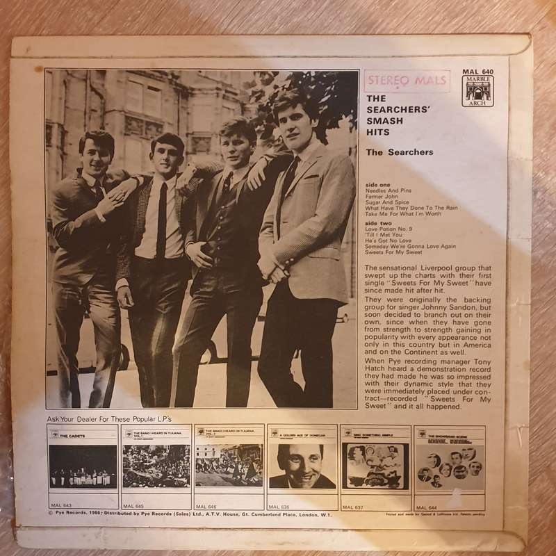 The Searchers - Smash Hits - Vinyl LP Record (VG)