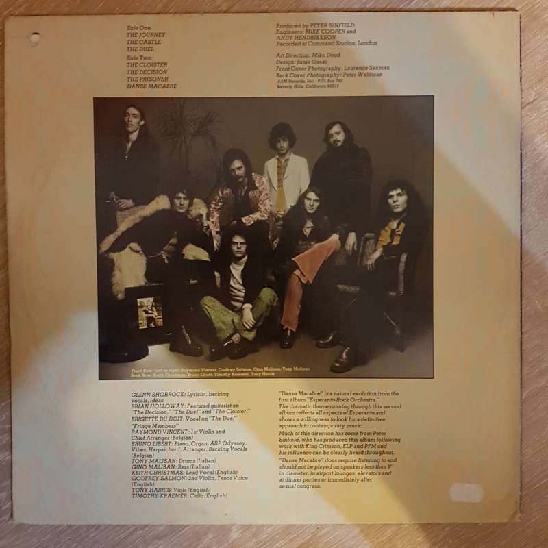Esperanto  Danse Macabre -  Vinyl LP Record - Very-Good+ Quality (VG+)