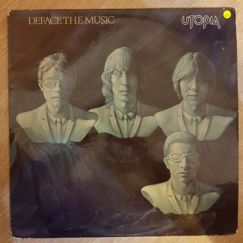 Utopia  Deface The Music -  Vinyl LP Record - Very-Good+ Quality (VG+)