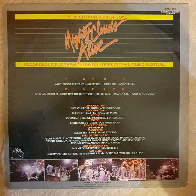 The Mighty Clouds Of Joy  MIghty Clouds Alive  Vinyl LP Record - Opened  - Good+ Qual...