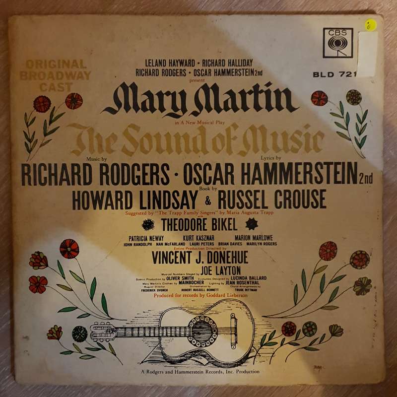 The Sound Of Music - Mary Martin - Vinyl LP Record - Opened  - Good Quality (G)