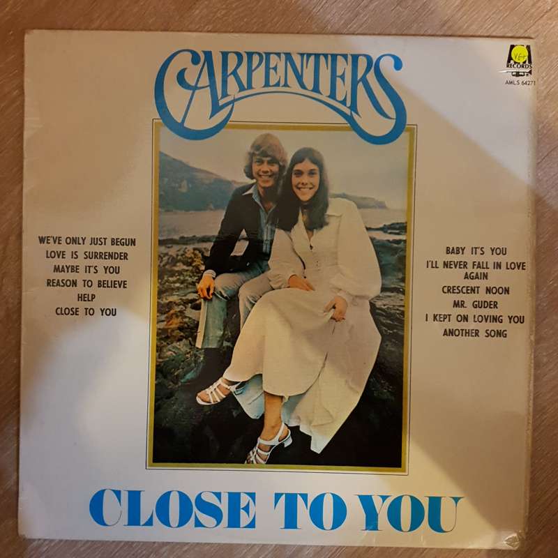 Carpenters - Close To You - Vinyl LP Record - Opened  - Very-Good+ Quality (VG+)