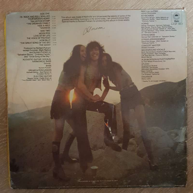 Donovan  7-Tease - Vinyl LP Record - Opened  - Very-Good- Quality (VG-)