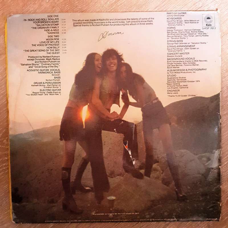 Donovan  7-Tease - Vinyl LP Record - Opened  - Very-Good- Quality (VG-)