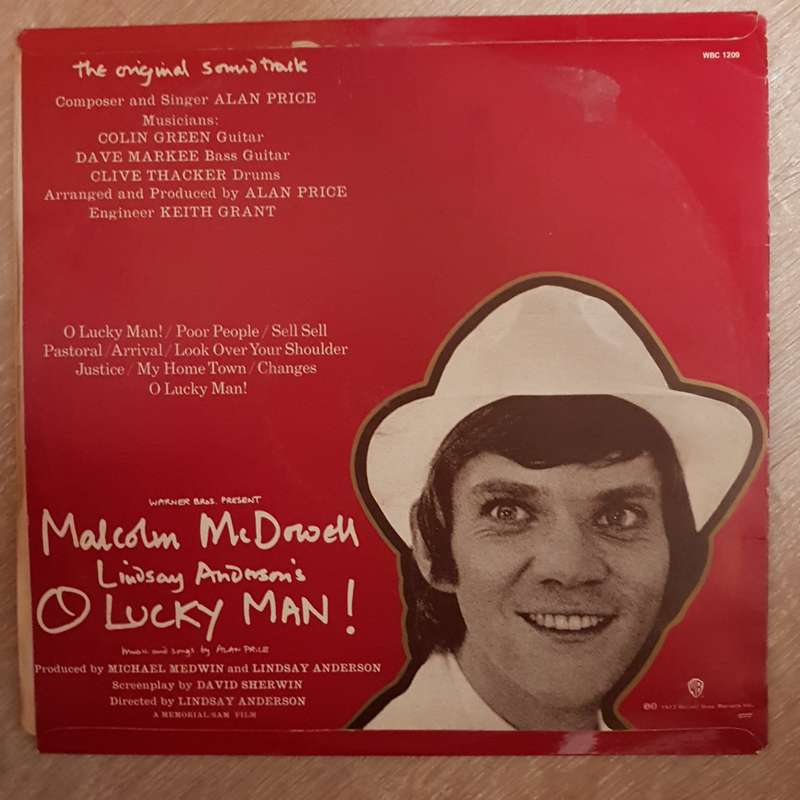 Alan Price - O Lucky Man- Vinyl LP Record - Opened  - Very-Good Quality (VG)