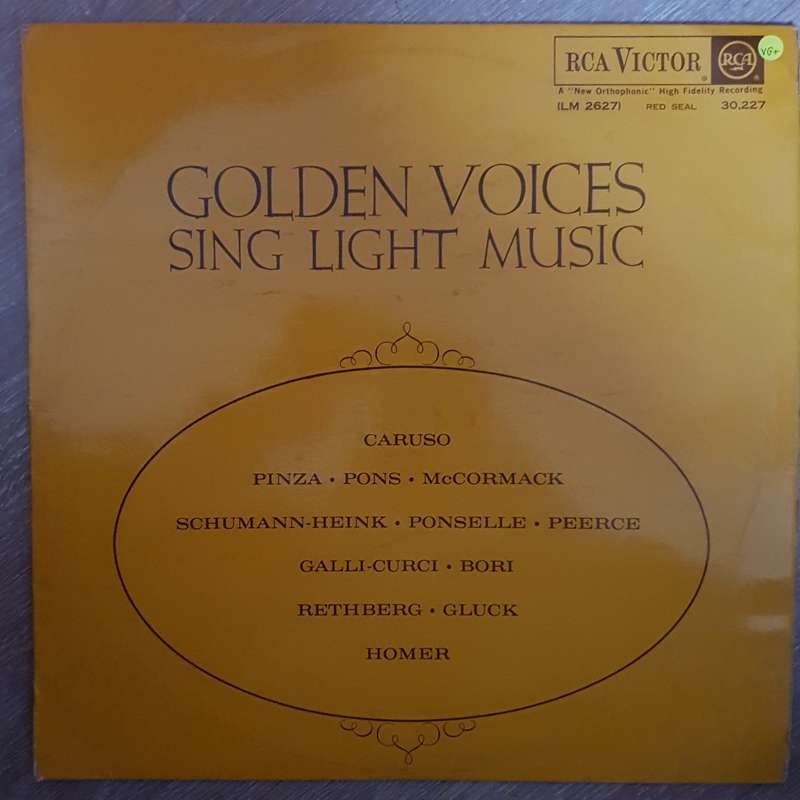 Golden Voices Sing Light Music - Vinyl LP Record - Very-Good+ Quality (VG+)