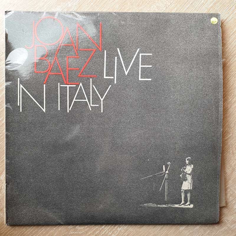 Joan Baez  Live In Italy - Vinyl LP Record - Very-Good+ Quality (VG+)