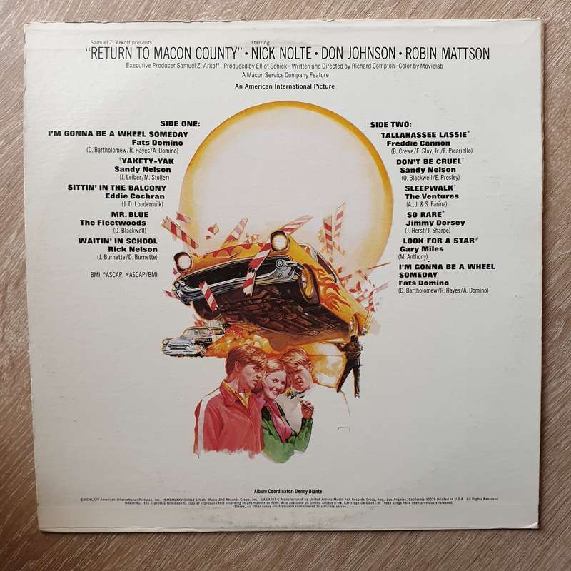 Return To Macon County (Original Motion Picture Soundtrack) -  Vinyl LP Record - Very-Good+ Quali...