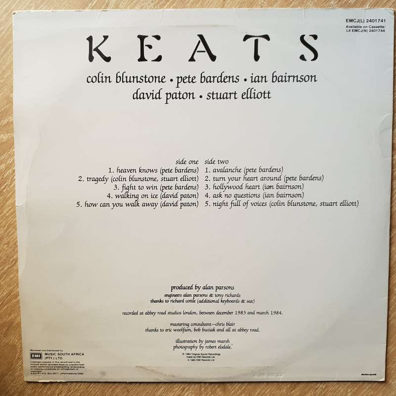 Keats  Keats -  Vinyl LP Record - Very-Good+ Quality (VG+)