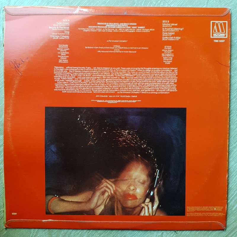 Ju-Par Universal Orchestra  Moods And Grooves -  Vinyl LP Record - Very-Good+ Quality (VG+)