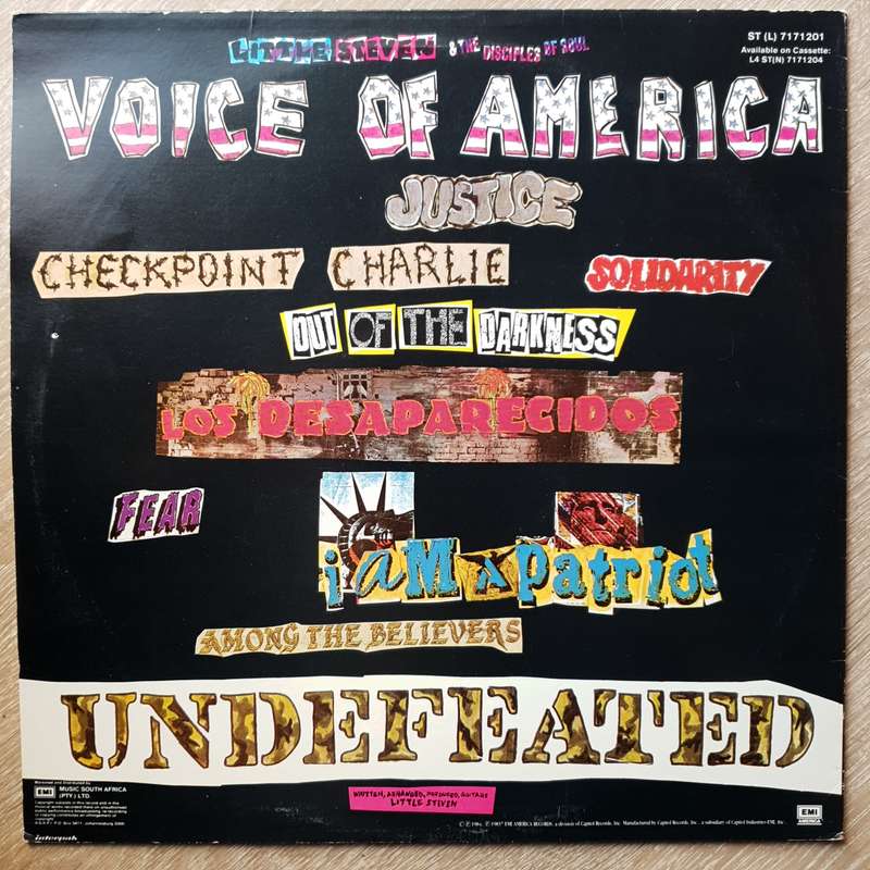 Little Steven  Voice Of America -  Vinyl LP Record - Very-Good+ Quality (VG+)