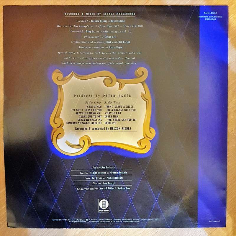 Linda Ronstadt & The Nelson Riddle Orchestra  What's New - Vinyl LP Record   - Very-Good+ Q...