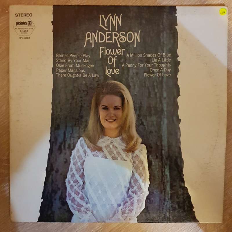 Lynn Anderson  Flower Of Love -  Vinyl Record - Very-Good+ Quality (VG+)