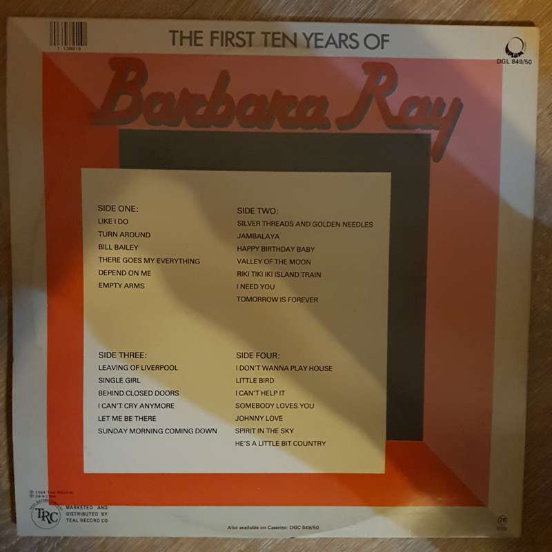 Barbara Ray - The First Ten Years Of - Double Vinyl LP Record - Very-Good+ Quality (VG+)