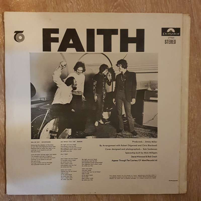 Blind Faith  Blind Faith - Vinyl LP Record - Opened  - Very-Good+ Quality (VG+)