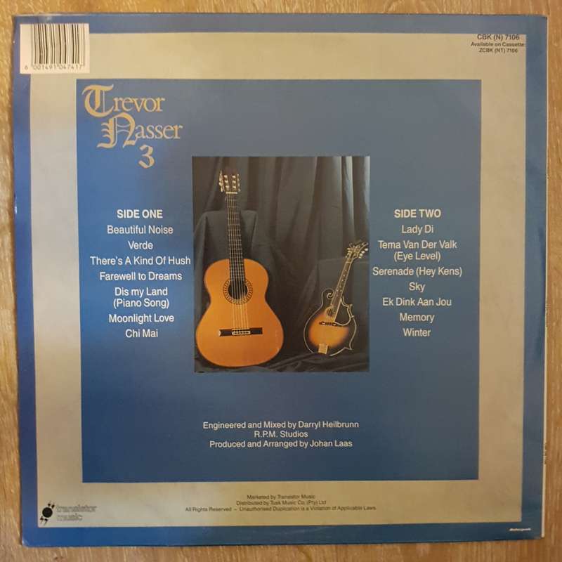 Trevor Nasser 3 -  Vinyl LP Record - Very-Good+ Quality (VG+)