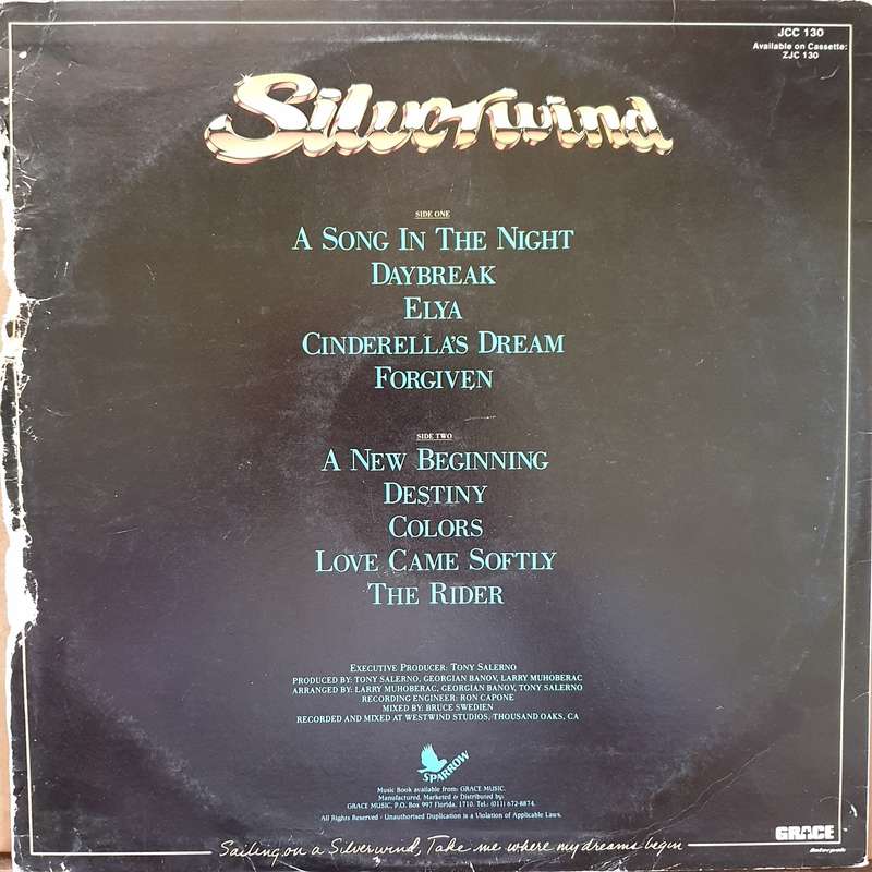 Silverwind  A Song In The Night - Vinyl LP Record  (VG)