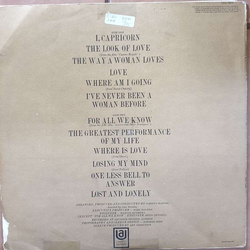 Shirley Bassey  I, Capricorn -  Vinyl LP Record - Opened  - Very-Good- Quality (VG-)