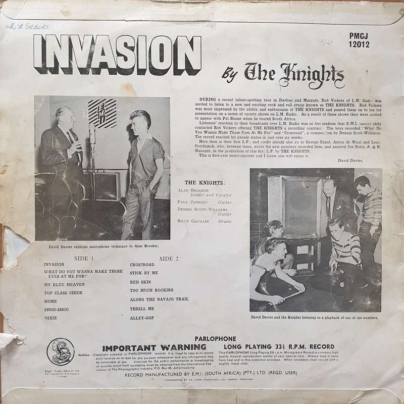The Knights - Invasion -  Vinyl LP Record - Opened  - Good Quality (G)