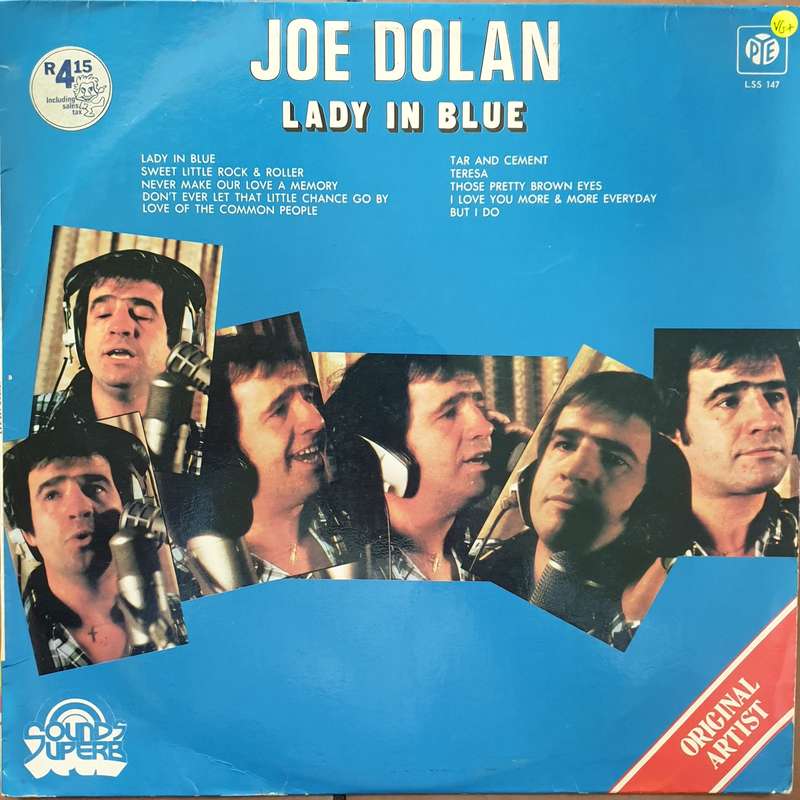 Joe Dolan  Lady In Blue -  Vinyl LP Record - Very-Good+ Quality (VG+)