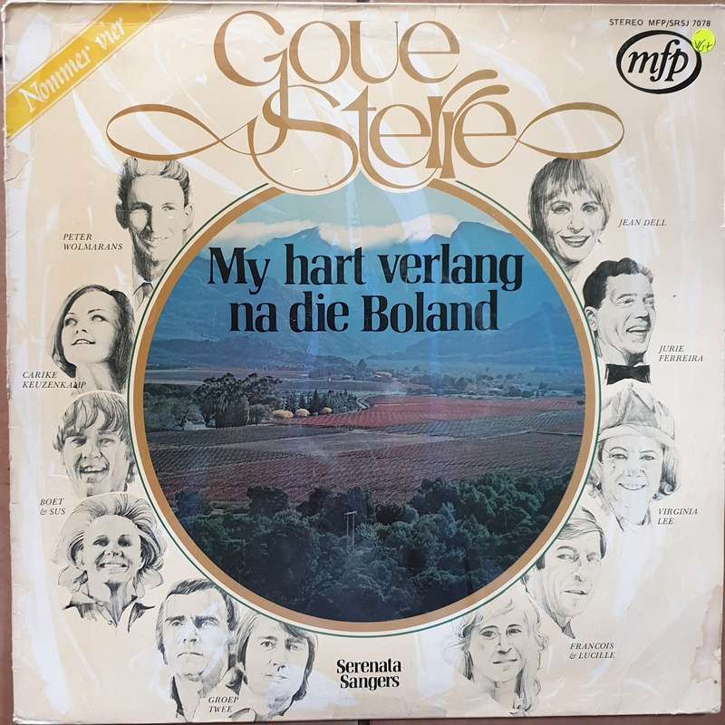 Goue Sterre - My Hart Verlang Na Die Boland -  Vinyl LP Record - Very-Good+ Quality (VG+)