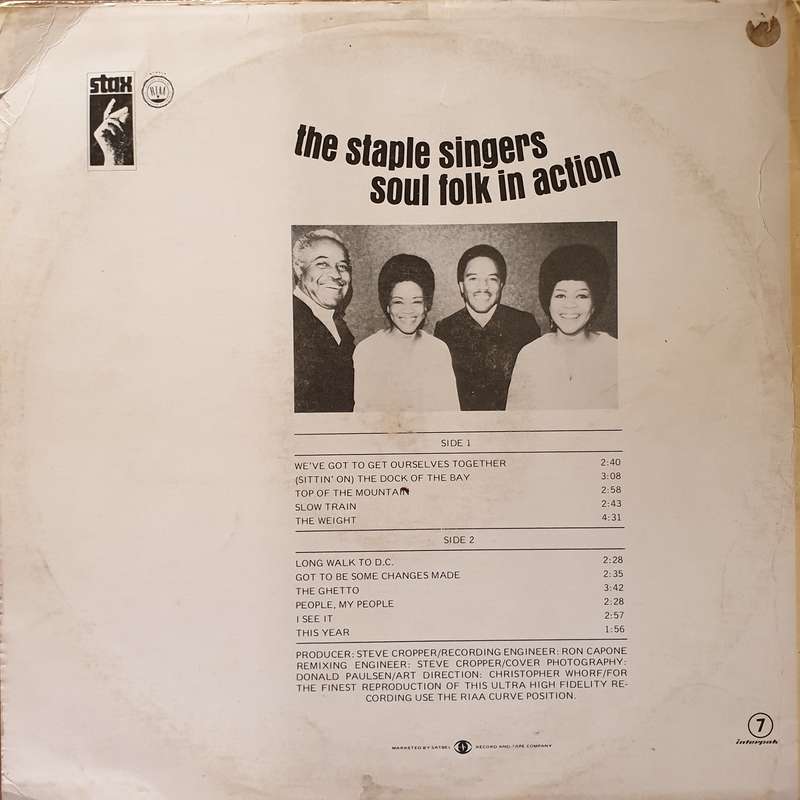 The Staple Singers  Soul Folk In Action - Vinyl LP Record - Opened  - Very-Good Quality (VG)