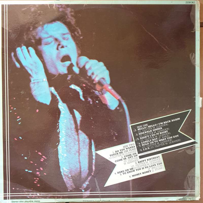 Gary Glitter - Touch Me - Vinyl LP Record - Opened  - Very-Good Quality (VG)